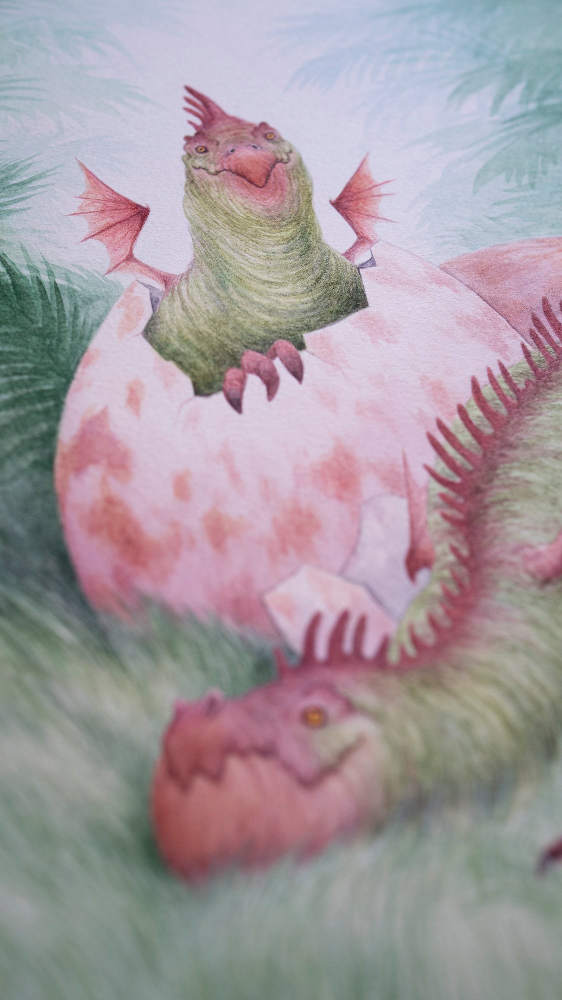 Dragonlings - Unframed Original Watercolour Painting