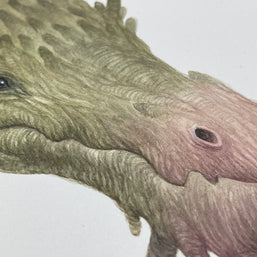 The Wood Dragon - Unframed Watercolour Painting