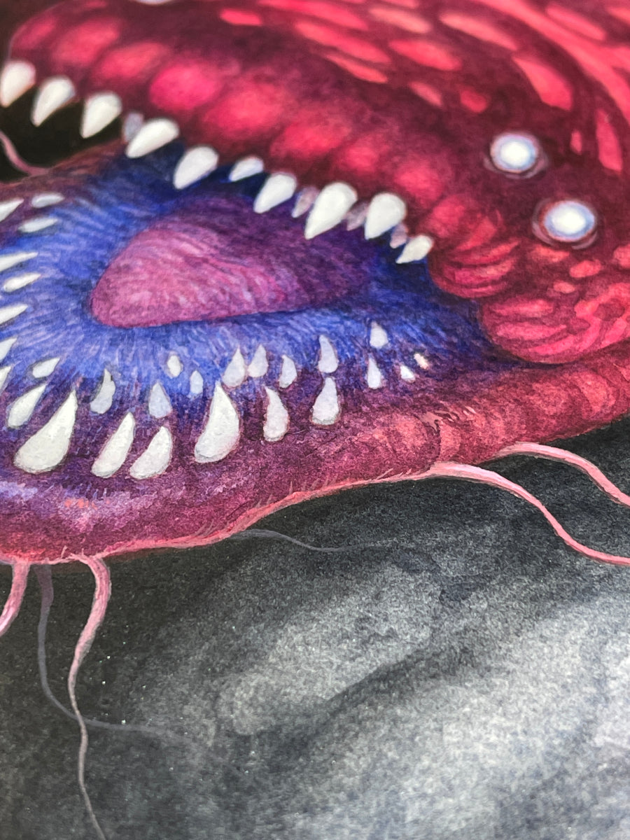 Orlodrok Wyrm - Unframed Watercolour Painting