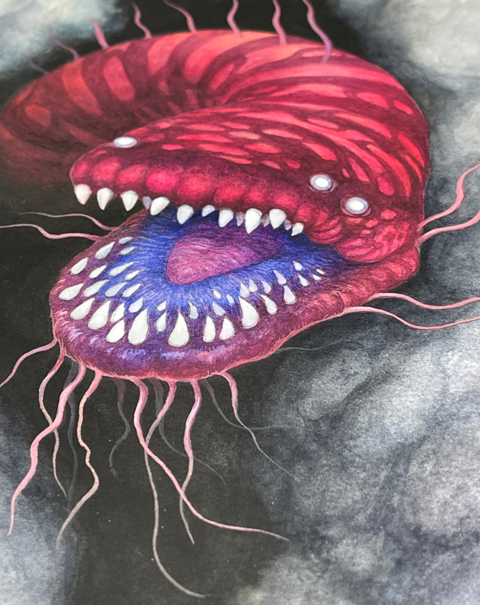 Orlodrok Wyrm - Unframed Watercolour Painting