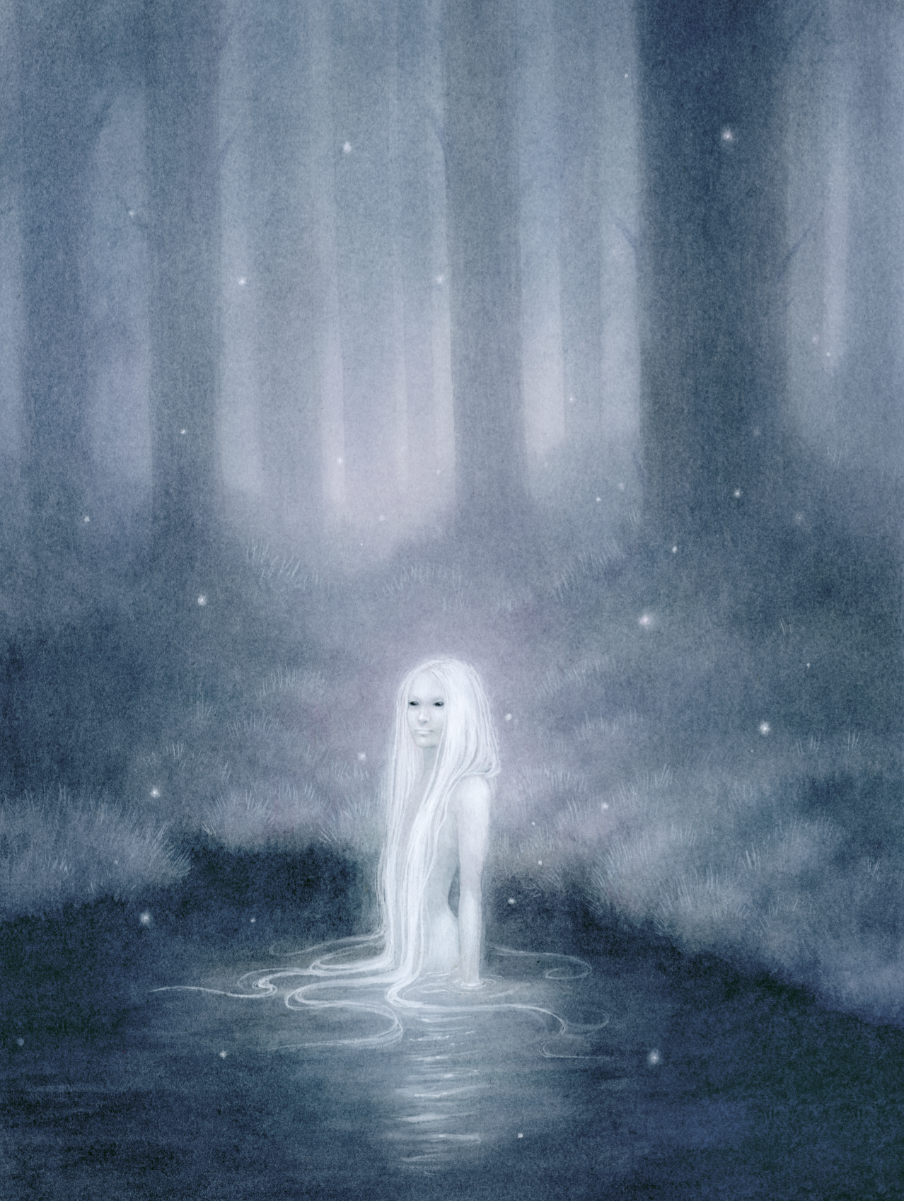 Water Spirit - Unframed Watercolour Painting