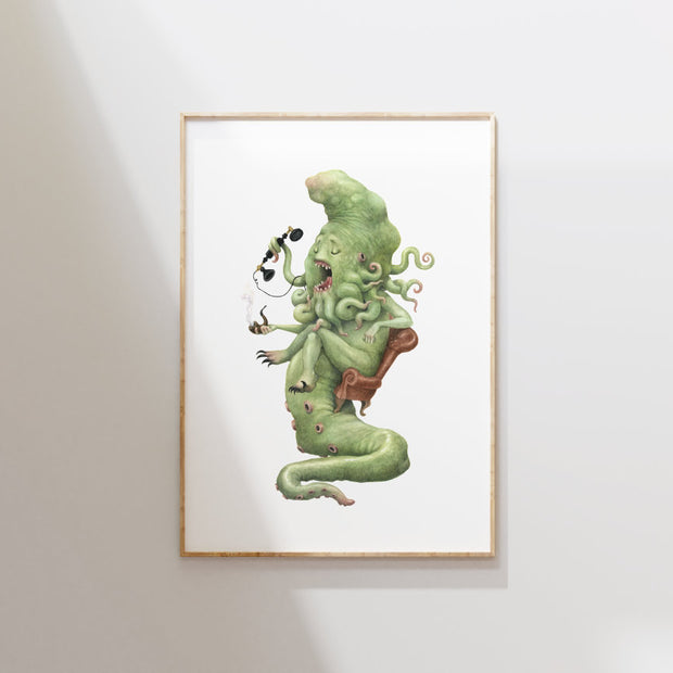 Call Of Cthulhu - Unframed Original Watercolour Painting