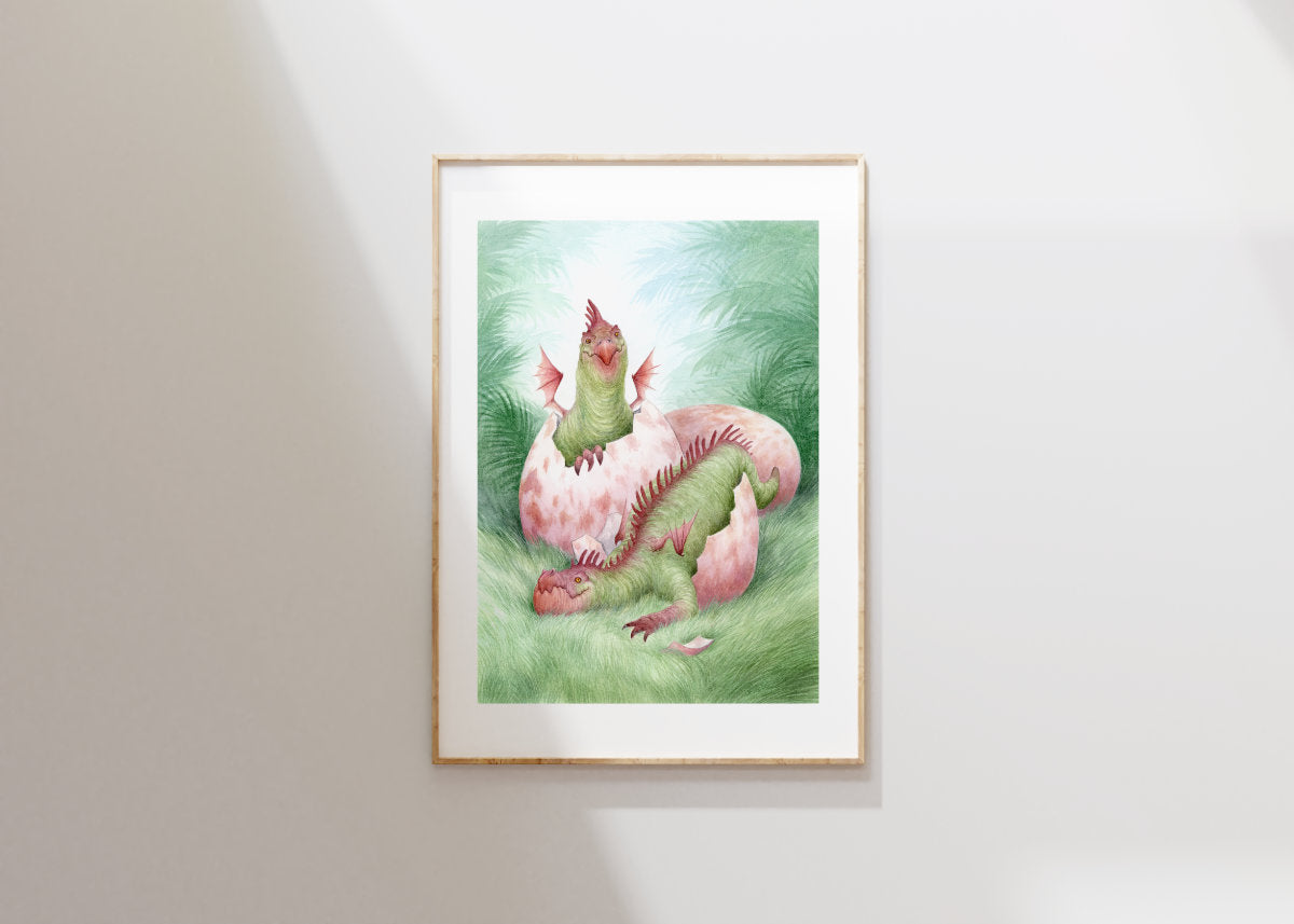 Dragonlings - Unframed Original Watercolour Painting