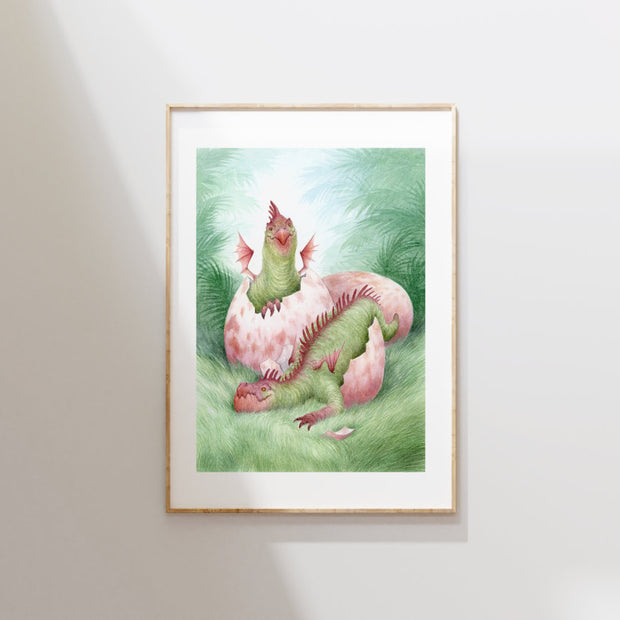 Dragonlings - Unframed Original Watercolour Painting