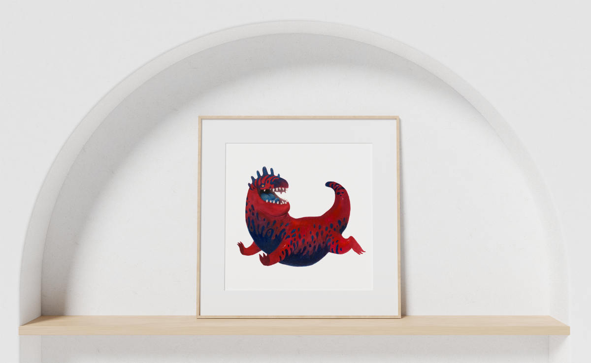 Elmer - Unframed Watercolour Painting