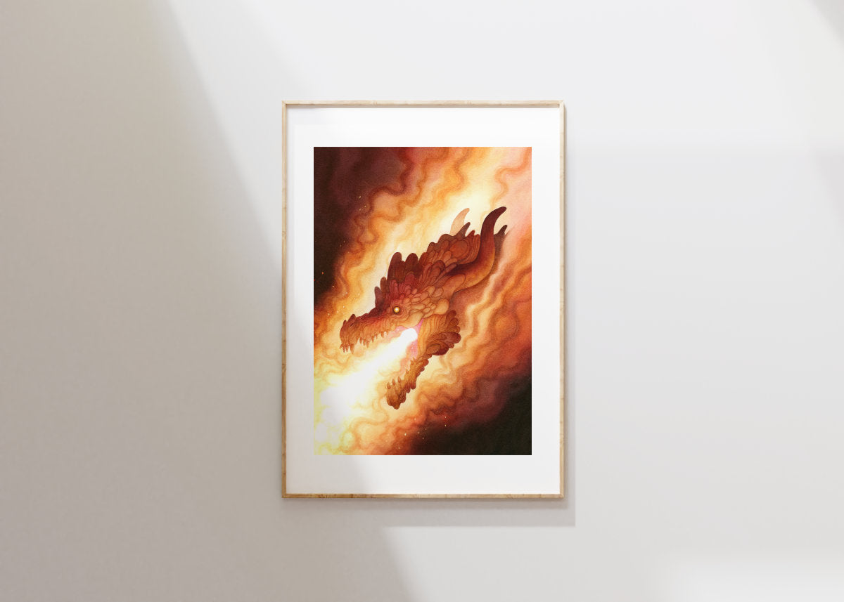 Inferno - Unframed Original Watercolour Painting