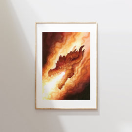 Inferno - Unframed Original Watercolour Painting