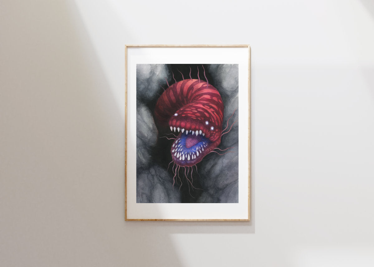 Orlodrok Wyrm - Unframed Watercolour Painting
