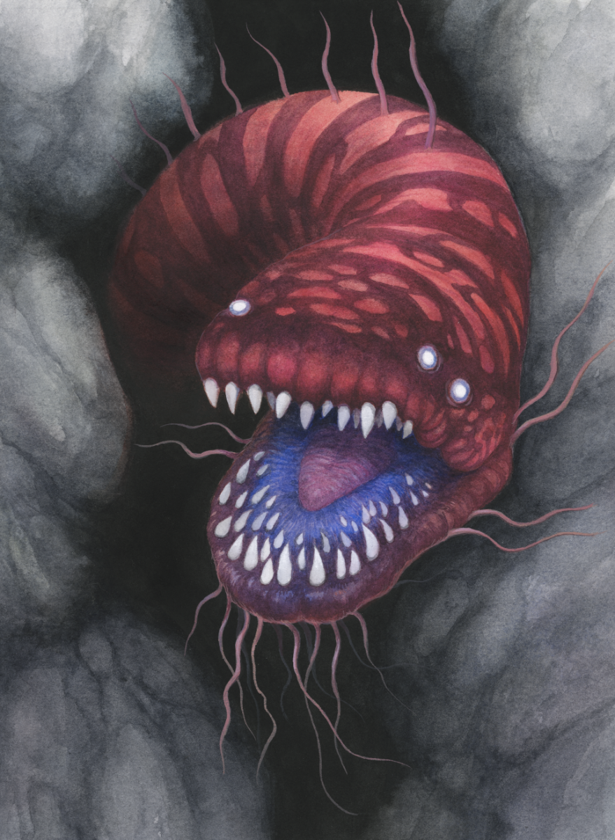 Orlodrok Wyrm - Unframed Watercolour Painting